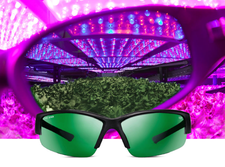 Blurple LED Grow Room Glasses