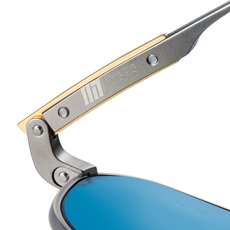 Method Seven Patriot SKY9 Aviator Sunglasses | Pilot Glasses With Dark Glass Lens