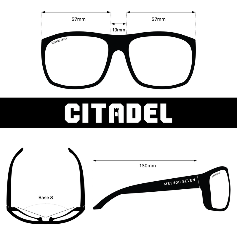 Citadel FX2 Matte Black Grow Glasses | METHOD SEVEN™ Citadel FX2 Matte Black Grow Glasses | METHOD SEVEN™
